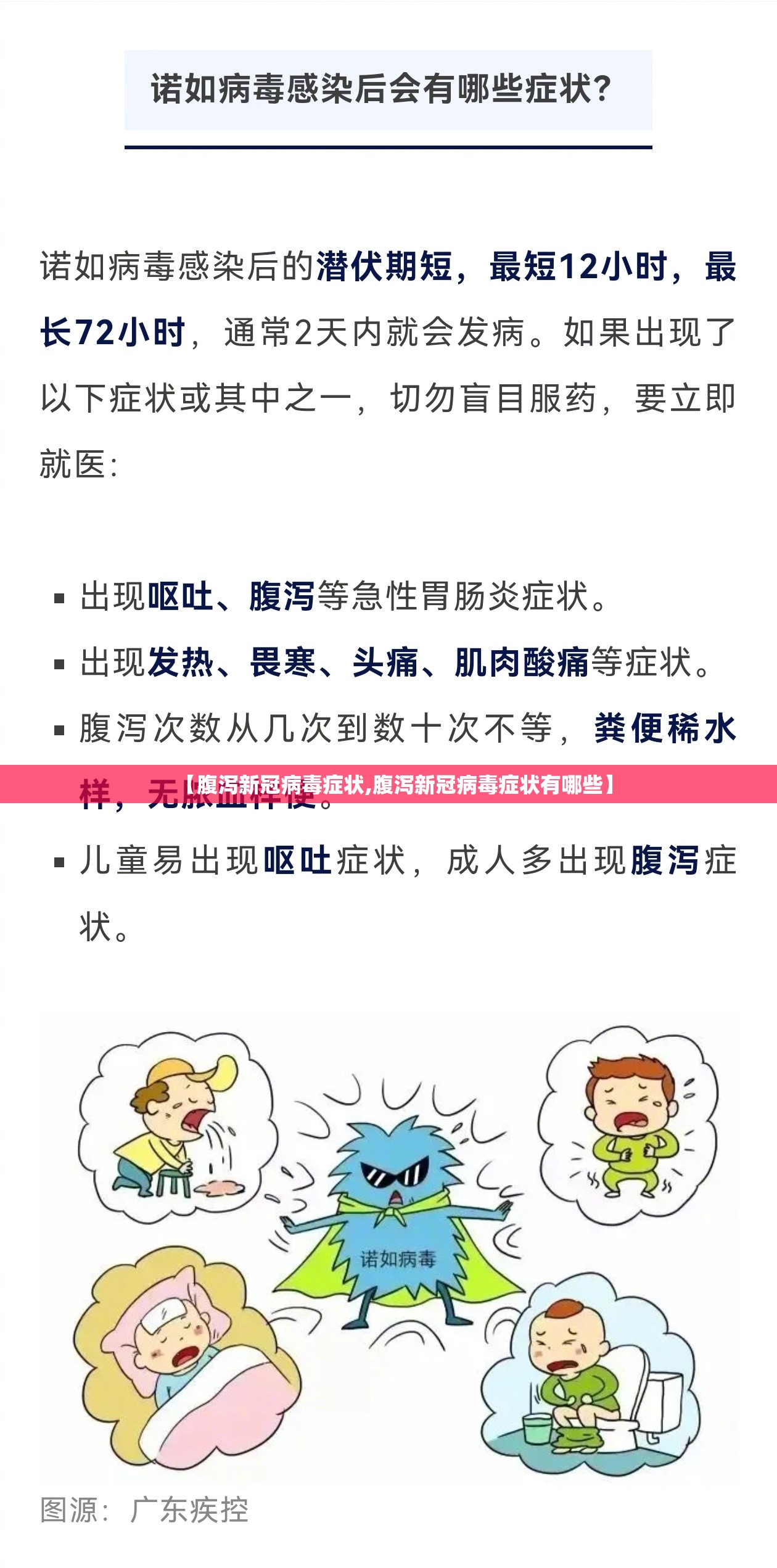 【腹泻新冠病毒症状,腹泻新冠病毒症状有哪些】
