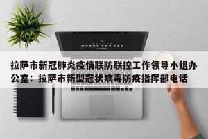 拉萨市新冠肺炎疫情联防联控工作领导小组办公室：拉萨市新型冠状病毒防疫指挥部电话
