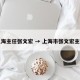 上海主任张文宏 → 上海市张文宏主任