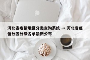 河北省疫情地区分类查询系统 → 河北省疫情分区分级名单最新公布