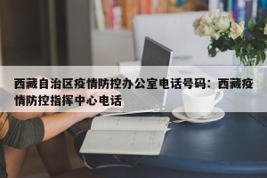 西藏自治区疫情防控办公室电话号码：西藏疫情防控指挥中心电话