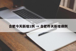 合肥今天新增1例 → 合肥昨天新增病例
